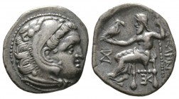 Kings of Macedon, Antigonos I Monophthalmos (Strategos of Asia, 320-306/5 BC), Drachm, in the name and types of Alexander III, Kolophon, c. 318-310 BC...