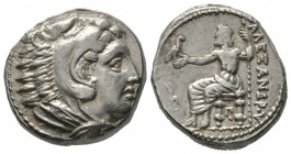 Kings of Macedon, Kassander (Regent, 317-305 BC), Tetradrachm, in the name and types of Alexander III, Amphipolis, c. 316-311 BC, 17.19g, 25mm. Head o...