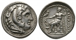 Kings of Macedon, Kassander (Regent, 317-305 BC, or King, 305-298 BC), Tetradrachm, in the name and types of Alexander III, Amphipolis, c. 307-297 BC,...