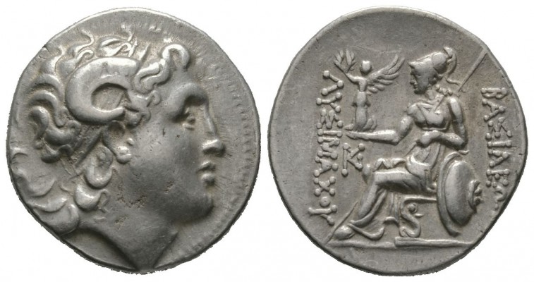 Kings of Thrace, Lysimachos (305-281 BC), Tetradrachm, Lampsakos, 17.06g, 29mm. ...