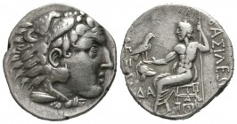 Thrace, Mesambria, c. 150-125 BC, Tetradrachm, in the name and types of Alexander III of Macedon, 16.13g, 28mm. Head of Herakles right, wearing lion s...