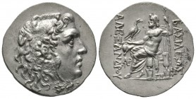 Thrace, Mesambria, c. 125-65 BC, Tetradrachm, in the name and types of Alexander III of Macedon, 16.33g, 31mm. Head of Herakles right, wearing lion sk...