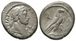 Hadrian (117-138), Egypt, Alexandria, Tetradrachm, year 4 (119/120), 13.81g, 25mm. Laureate bust right with drapery; crescent before / Eagle standing ...
