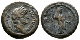 Hadrian (117-138), Egypt, Alexandria, Tetradrachm, regnal year 11 (126/7), 5.24g, 17mm. Laureate head right / Demeter standing right, holding corn ear...