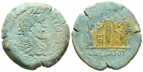 Antoninus Pius (138-161), Egypt, Alexandria, Drachm, regnal year 10 (146/7), 20.15g, 34mm. Apollo Didymaios standing facing between two Nemeseis stand...
