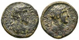 Lucius Verus (161-169), Decapolis, Gadara, Æ, year 226 (AD 162/3), 10.82g, 25mm. Laureate, draped and cuirassed bust of Verus right / Laureate bust of...