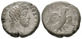 Commodus (177-192), Egypt, Alexandria, Tetradrachm, year 30 (189/90), 13.86g, 24mm. Laureate head right / Eagle standing right on thunderbolt, with wi...