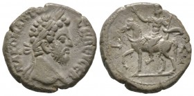 Commodus (177-192), Egypt, Alexandria, Tetradrachm, year 30 (189/90), 12.20g, 25mm. Laureate head right / Commodus, laureate, left on horseback, raisi...