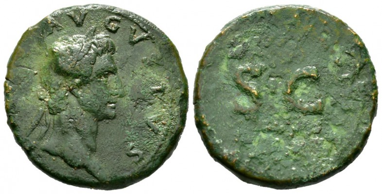 Divus Augustus (died AD 14), Sestertius, Rome, Restitution issue struck under Ne...