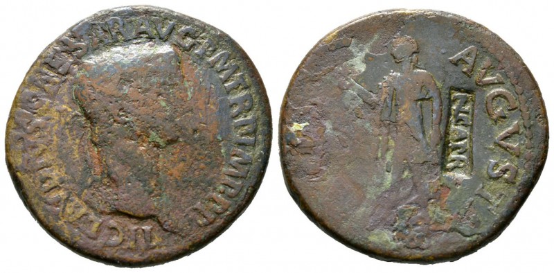 Claudius (41-54), Sestertius, Rome, 42-3, 28.66g, 37mm. Laureate head right / Sp...