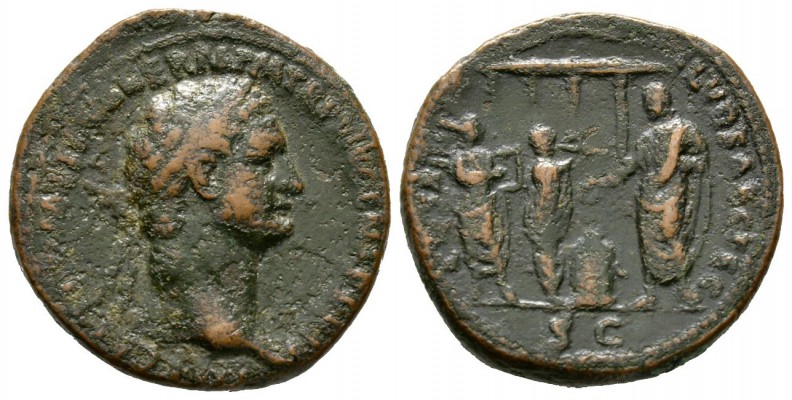 Domitian (81-96), As, Rome, 14 September-31 December AD 88, 11.98g, 29mm. Laurea...