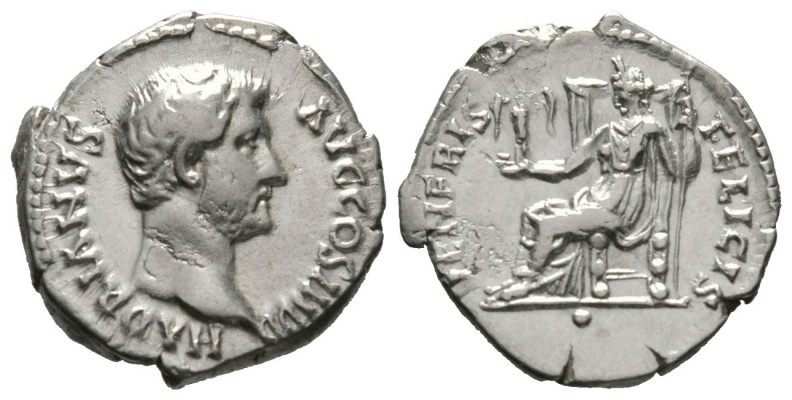 Hadrian (117-138), Denarius, Rome, 134-8, 3.35g, 18mm. Bare head right / Venus s...