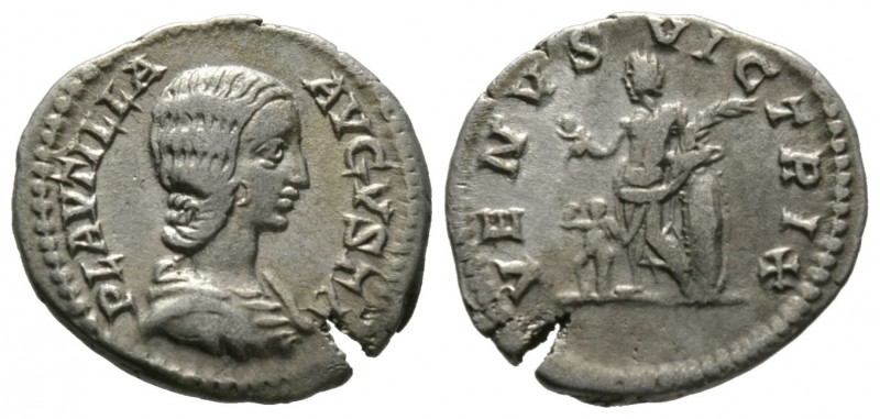 Plautilla (Augusta, 202-205), Denarius, Rome, 202-5, 2.43g, 18mm. Draped bust ri...