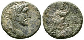 Antoninus Pius (138-161), Macedon, Amphipolis, Æ, 7.96g, 23mm. Radiate head right / Tyche seated left, holding nike and sceptre. RPC IV Online 9390 (t...