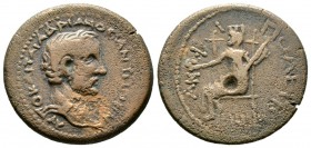 Antoninus Pius (138-161), Macedon, Amphipolis, Æ, 8.51g, 26mm. Bare bust right with slight drapery / Tyche seated left, holding patera. RPC IV Online ...