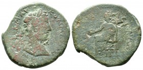 Commodus (177-192), Macedon, Amphipolis, Æ, 11.93g, 25mm. Laureate head right / Tyche seated left, holding patera. RPC IV Online 4245 (temporary); Var...