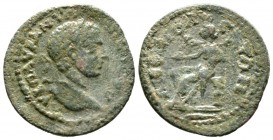 Elagabalus (218-222), Macedon, Amphipolis, Æ, 7.15g, 23mm. Laureate head right / Tyche seated left, holding patera. Varbanov 3290 var. (bust type); SN...