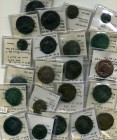 Lot of 25 Roman Provincial Æ coins, including Viminacium, Nicopolis ad Istrum and Rhoeetalkes I

Lot Sold as is, No Returns