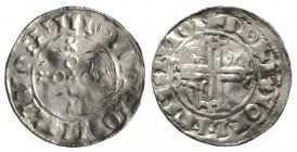 DENMARK, Kings, attributed to mint of SLAGELSE, Sven Estridsen (1047-75), Silver penny / denar, 0.99g, 17mm. Hauberg 45, Johannishus 4128 Obv: Cross f...
