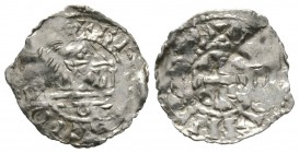 Low Countries, South, BRUGES, Counts of Flanders, Baldwin IV (988-1035), Silver penny / denar, 0.89g, 19mm. Ilisch (2014) 11.7; Dbg 1365 Obv: Cross wi...