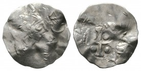 Low Countries, South, NAMUR, Counts, Albert II (1031-63), Silver penny / denar, 0.96g, 17mm. Ilisch (2014), 31.8 Dbg 164 Obv: Head right, CAPVT Rev: C...