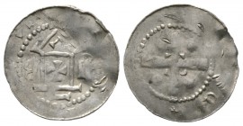 Germany, ERFURT, Archbishops of Mainz, Bardo (1031-51), Silver penny / denar, 0.97g, 20mm. Dbg 878 var; Stoess Sigtuna 315 Obv: Church façade with cro...