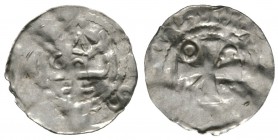 Germany, GITTELDE, Archbishops of Magdeburg, Anonymous, mid C11th, Silver penny / denar, 0.60g, 18mm, Imitation of Otto-Adelheid penny / denar. Mehl 9...