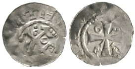 Germany, GITTELDE, Archbishops of Magdeburg, Anonymous, mid C11th, Silver penny / denar, 1.02g, 19mm, Imitation of Otto Adelheid penny / denar. Mehl 9...