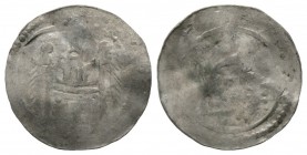Germany, MAGDEBURG, Archbishops, Hartwig (1079-1102), Silver penny / denar, 0.99g, 19mm. Obv: Crowned bearded head Rev: Wall flanked by two towers wit...