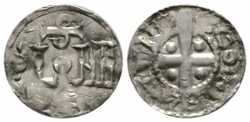 Germany, MUNSTER, Bishops, Anonymous, 1000-25, Silver penny / denar, 1.24g, 19mm. Imitation of Cologne penny / denar of Otto III (983-1002). Ilisch, M...