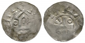 Germany, SAXONY, Anonymous, mid C11th, Silver penny / denar, 1.35g, 20mm, Imitation of Otto Adelheid penny / denar. Hatz V5d2 Obv: Cross with annulets...