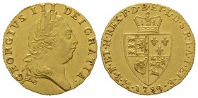 Great Britain, George III (1760-1820), Guinea 1789, 8.39g, 25mm. Laureate head right / Crowned arms, date below. S. 3729. Extremely fine and lustrous.