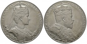 Great Britain, Edward VII (1901-1910), Coronation Silver Medal, 1902, by G W de Saulles, 55mm, 86.00g As Struck
