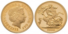 Great Britain, Elizabeth II, AV Proof 2 Pounds 2000, 15.98g Uncirculated