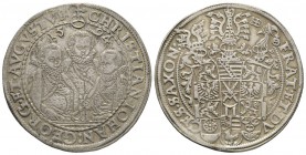 Germany, Sachsen, Christian II with Johann Georg and August (1591-1611), Taler 1594, 28.84g, 41mm. Dav. 9820. Very Fine or better
