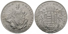 Hungary, Joseph II (1780-1790), 1/2 Taler 1785 A, Wien, 13.97g, 34mm. Cleaned, Very Fine