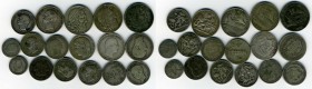 Greece, Lot of 17 coins comprising of 50 lepta 1874, Drachma 1873, 1883, 1910 (4), 2 Drachmai 1873, 1911, 20 Drachmai 1930 (3), 10 Drachmai 1930; Cret...