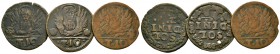 Italy, Venice, Candia (Crete), 2 1/2 soldini or 10 tornesi (3), Lion of St Marc facing, holding Gospel, flanked by rosettes, T10 below / SOLDINI 2 1/2...