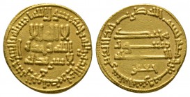 Abbasid, temp al-Rashid, Gold Dinar, 182h, citing Ja’far, 4.24g Good Very Fine