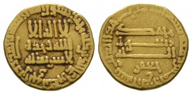 Abbasid, temp. al-Rashid, Gold Dinar, 184h citing Ja’far, 3.98g Good Fine