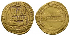 Abbasid, temp. al-Rashid, Gold Dinar, 184h with double marginal legend citing al-Amin, 4.05g Fine