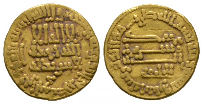 Abbasid, temp. al-Rashid, Gold Dinar, 192h, with lil’khalifa, 4.20g Scratch on r...