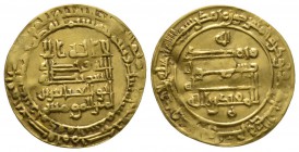 Abbasid, temp. al-Muqtadir, Gold Dinar, Madinat al-Salam 306h, 3.03g Very Fine