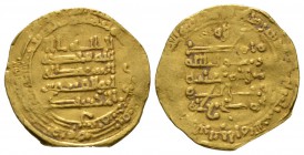 Ikhshidid, Abul-Qasim Unujur, Gold Dinar, Filastin 341h, 4.26g Very Fine