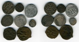 Seljuqs of Rum, Sulayman II (AH 592-600), Falus (2), horseman type (W 1327); together with other Islamic and Indian silver (5) and base metal (1) coin...
