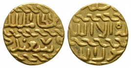 Burji-Mamluk, Abu Sa’id, Gold Ashrafi, mint and date off flan, 3.40g Very Fine