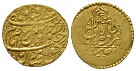 Zand, Karim Khan, Gold 1/4 Mohur, Kashan 1188h, 2.70g Typical flatness for this series, otherwise Extremely Fine