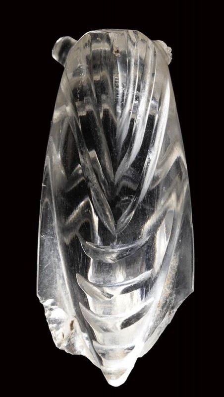 A roman rock crystal microsculpture. Cicada. 

1st-3rd century A.D. 

Dim : ...