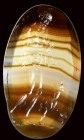 A fine roman banded agate intaglio. Silenus with panther.