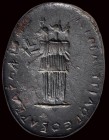 A roman hematite magical intaglio. The Three Graces-Hecate.